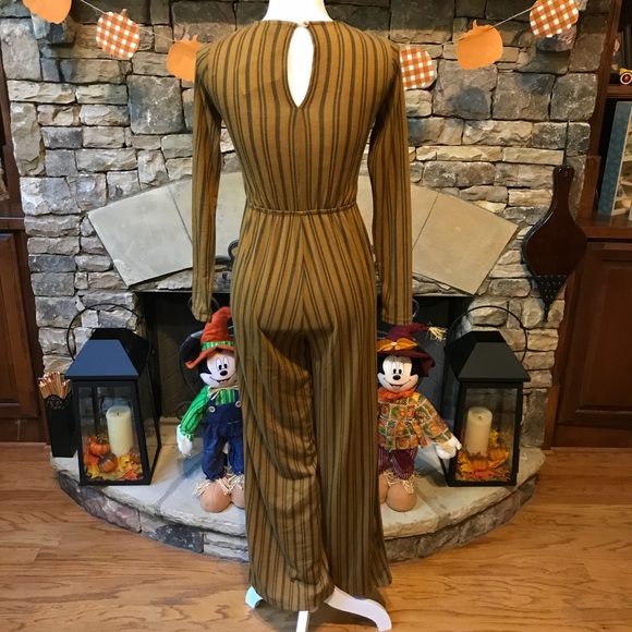 Derek Heart Striped Long Sleeve Jumpsuit Small - Picture 4 of 5